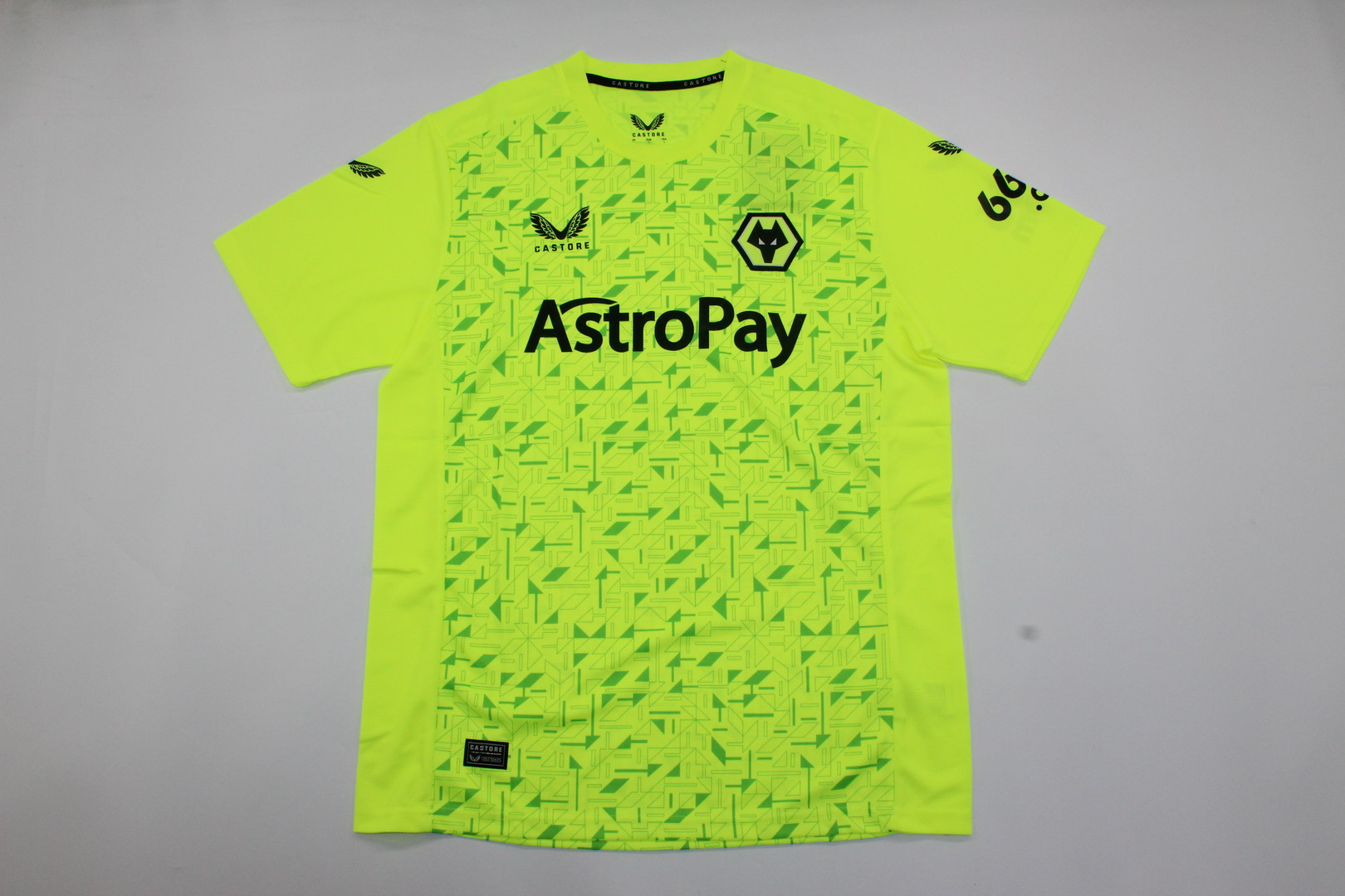 AAA Quality Wolves 23/24 GK Green Soccer Jersey